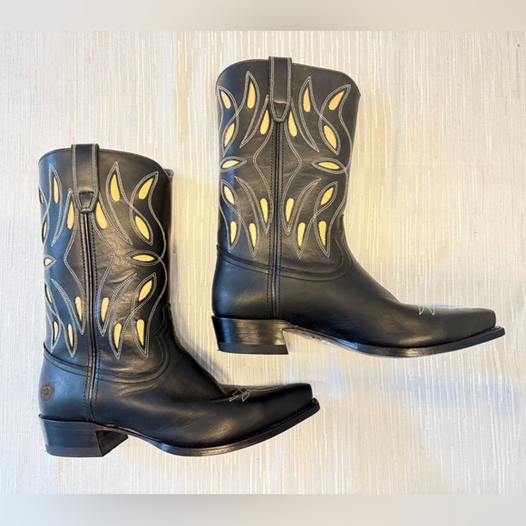 Ranch Road Sagebrush Black Cowboy Boots - Picture 5 of 12